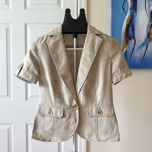 NEW Michael Kors Spring Summer Short Sleeve Jacket